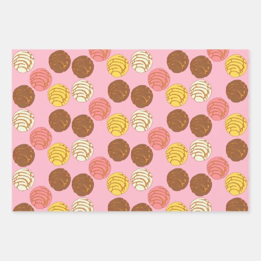 Süßes Brot mexikanischer Pan Dulce Conchas Geschenkpapier Set (Vorderseite 2)