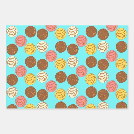 Süßes Brot mexikanischer Pan Dulce Conchas Geschenkpapier Set (Vorderseite)