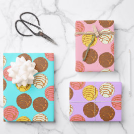 Süßes Brot mexikanischer Pan Dulce Conchas Geschenkpapier Set