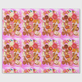 Süßes Brot mexikanischer Pan Dulce Geschenkpapier (Flach)