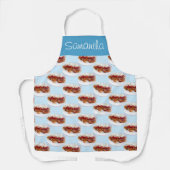 Süßes Brot mit Erdbeeren und Sahne Schürze (Vorderseite)