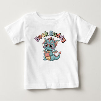Süßes Buch Buddy Lesen Dragon Baby T-Shirt
