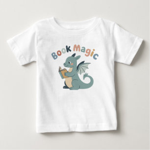 Süßes Buch Magie Lesedrache Baby T-Shirt