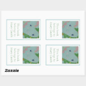 Süßes Buchzeichen Rechteckiger Aufkleber (Blatt)