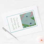 Süßes Buchzeichen Rechteckiger Aufkleber (Umschlag)