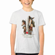 Süßes Buckaroo-Jungen-und-Pferde-T-Shirt