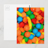 Süßes bunte Candy-Muster Postkarte (Vorne/Hinten)
