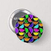 Süßes bunte Wassermelonen-Muster Button (Vorne & Hinten)