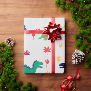 Süßes bunter Dinosaurier-Muster  Geschenkpapier