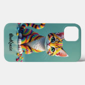 Süßes Buntes Margay Candy Katze Case-Mate iPhone Hülle (Rückseite (Horizontal))