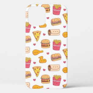 Süßes Burrito-Pizza-Sandwich-Burger-Pommes-Muster Case-Mate iPhone Hülle