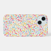 Süßes Candy-Sprinkle-Muster iPhone 15 Hülle (Rückseite (Horizontal))