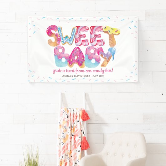 Süßes Candyland Sprinkles Banner (Insitu)