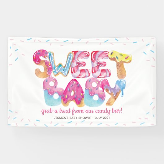 Süßes Candyland Sprinkles Banner (Horizontal)