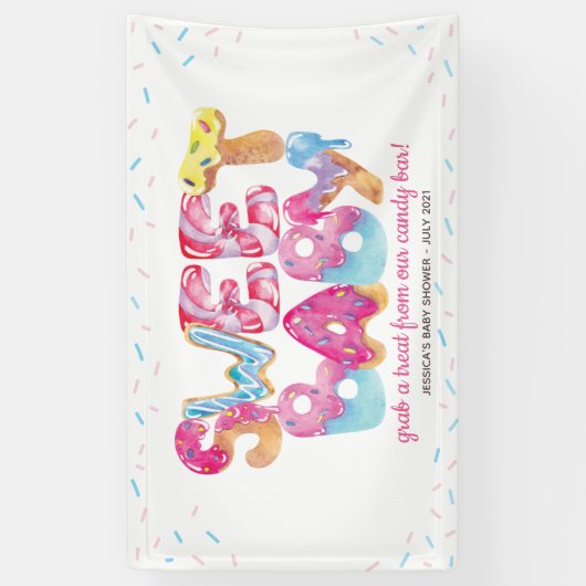 Süßes Candyland Sprinkles Banner (Vertikal)