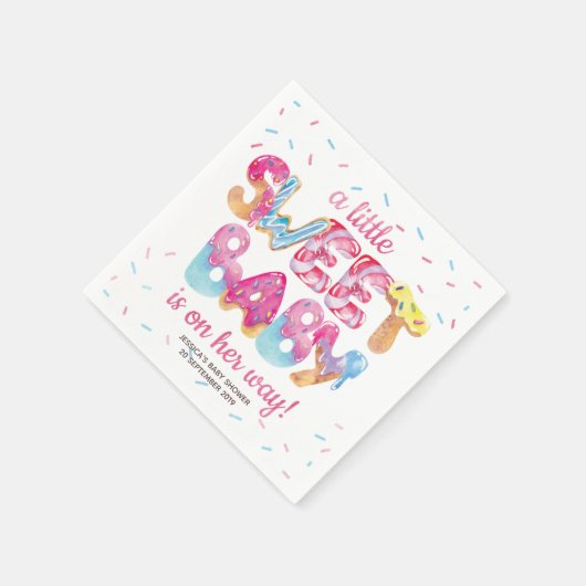 Süßes Candyland Sprinkles Serviette (Ecke)