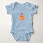 Süßes Capybara-Kürbis-Halloween-T-Shirt Baby Strampler (Vorderseite)
