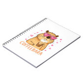 Süßes Capybara mag Kaffee Coffeebara Notizblock (Linke Seite)