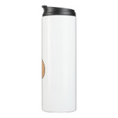 Süßes Capybara mit Gänseblümchen Kawaii Design Thermosbecher (Nach rechts gedreht)