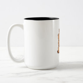 Süßes Capybara mit Gänseblümchen Kawaii Design Zweifarbige Tasse