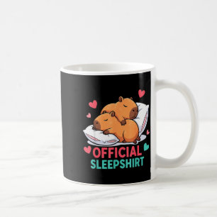 Süßes Capybara Offizielles Schlafshirt Cozy Sleep Kaffeetasse