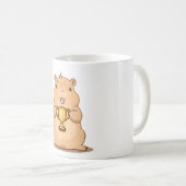 Süßes Capybara-Trophäengewinner Kawaii-Design Kaffeetasse (VorderseiteRechts)