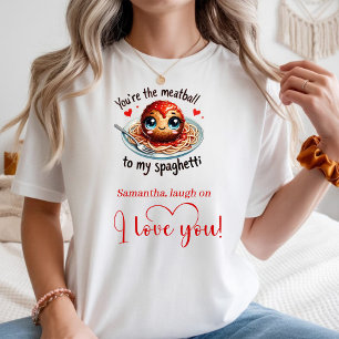 Süßes Cartoon-Essen, individuelles 'Ich liebe dich T-Shirt