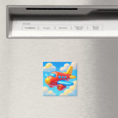Süßes Cartoon-Flugzeug Magnet (In Situ (Geschirrspüler))