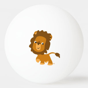 Süßes Cartoon-Inhalt Löwe Ping-Pong-Ball Tischtennisball