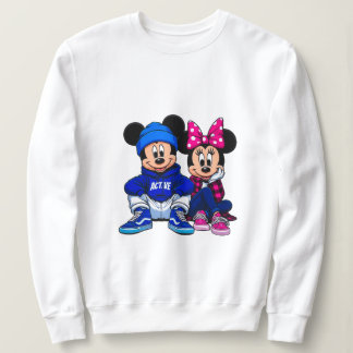 Süßes Cartoon-Maus-Paar Sweatshirt