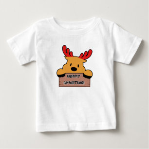 Süßes Cartoon-Weihnachtsrentier Baby T-shirt