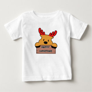 Süßes Cartoon-Weihnachtsrentier Baby T-shirt