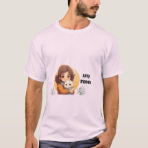Süßes Cat-Girl-Furry-Freunde-Ästhetik-T-Shirt