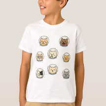 Süßes Catstronaut Heads-Shirt für weltraumliebende