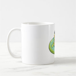Süßes Chibi-Frosch-Sommerpool-Tag-Limonade-Design Kaffeetasse