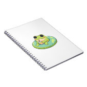 Süßes Chibi-Frosch-Sommerpool-Tag-Limonade-Design Notizblock (Rechte Seite)