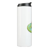 Süßes Chibi-Frosch-Sommerpool-Tag-Limonade-Design Thermosbecher (Nach links gedreht)