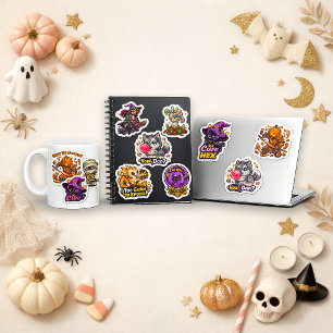 Süßes Chibi-Halloween-Cartoon-Monster Aufkleber