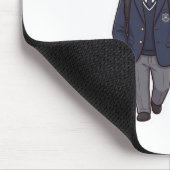 Süßes Chibi K-Drama Schulpaar Mauspad (Ecke)