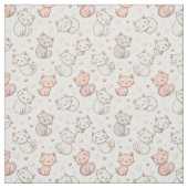Süßes Chibi-Katzen-Muster - Kinder-Cartoon-Design- Stoff (Muster)