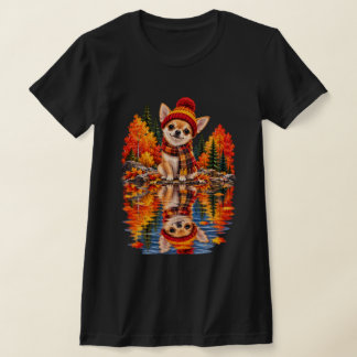 Süßes Chihuahua Herbst T-Shirt Herbst Hundeliebhab