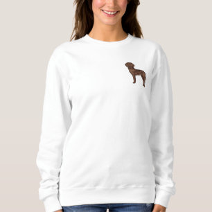 Süßes Chocolate-Labrador-Retriever-Design Sweatshirt