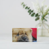 Süßes Chow-Chow Visitenkarte (Stehend Vorderseite)