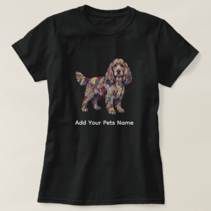 Süßes Cocker Spaniel Hund Design T-Shirt