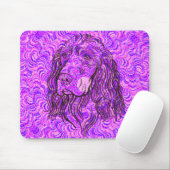 Süßes Cocker Spaniel Hundegesicht Mousepad (Mit Mouse)