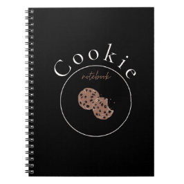 Süßes Cookie-Backjournal für selbstgemachte Rezept Notizblock