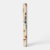 Süßes Corgi-Blumengarten-Muster iPhone 16 Hülle (Linke Seite)