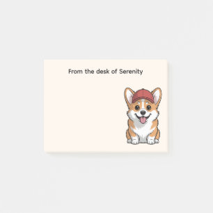 Süßes Corgi-Fan-Geschenk Cartoon-Hundemama  Post-it Klebezettel