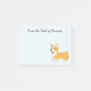 Süßes Corgi-Fan-Geschenk Lustige Cartoon-Welpen-Hu Post-it Klebezettel