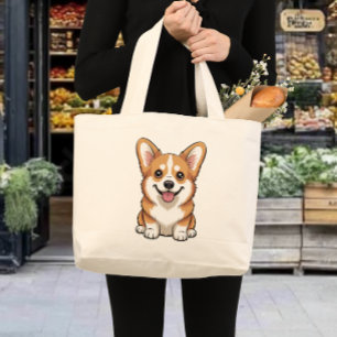 Süßes Corgi-Mama-Geschenk für Hunde-Liebhaber und Jumbo Stoffbeutel